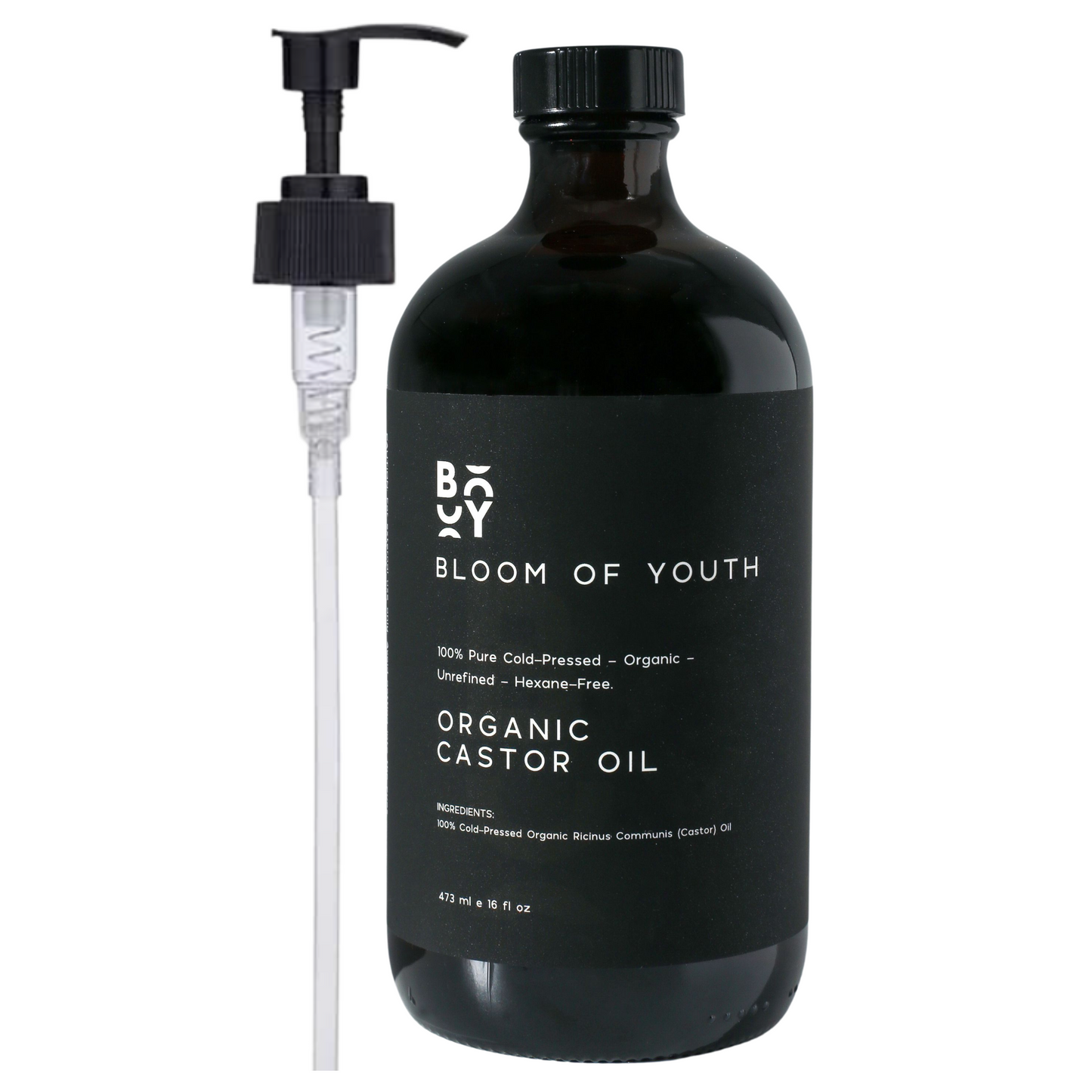 Bloom of Youth Organic Castor Oil + Pump