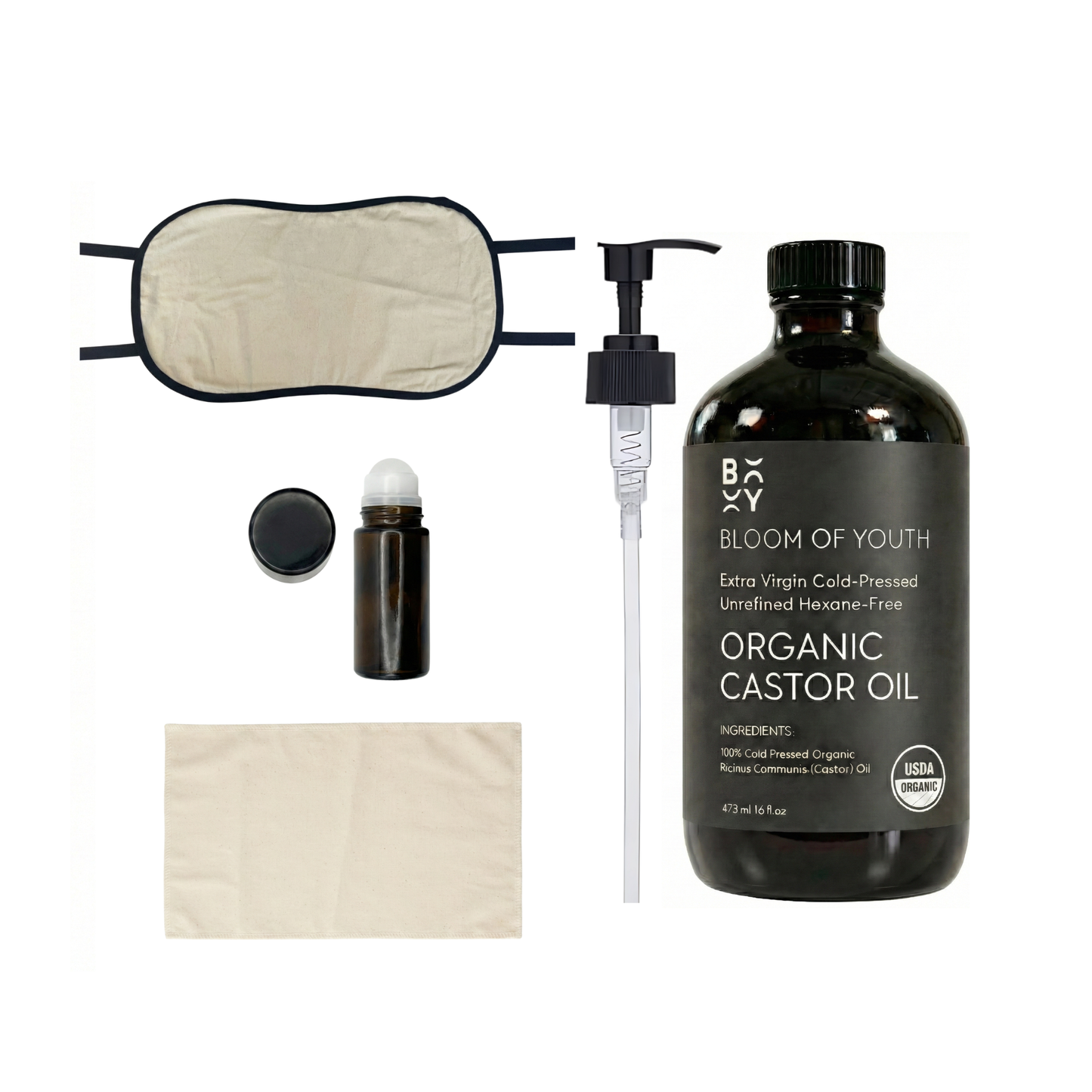 Organic Castor Oil Pack Kit